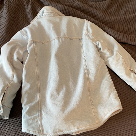 Nanushka denim jacket with shearling - Picture 5 of 7